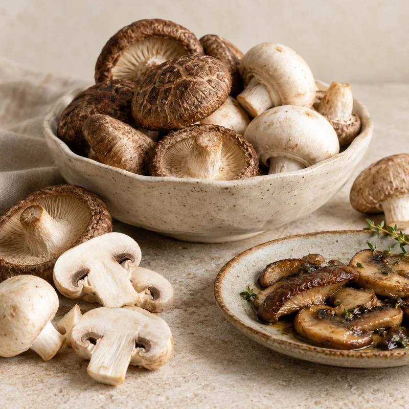 Fresh mushrooms