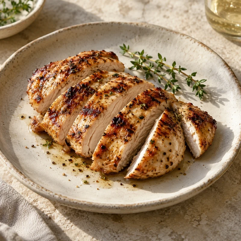 Cooked chicken