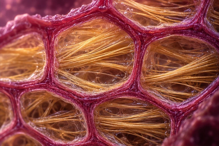 Conceptual illustration of Nopal fiber structure