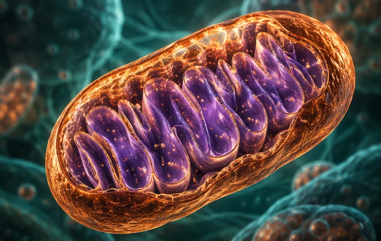 Conceptual illustration of a mitochondrion