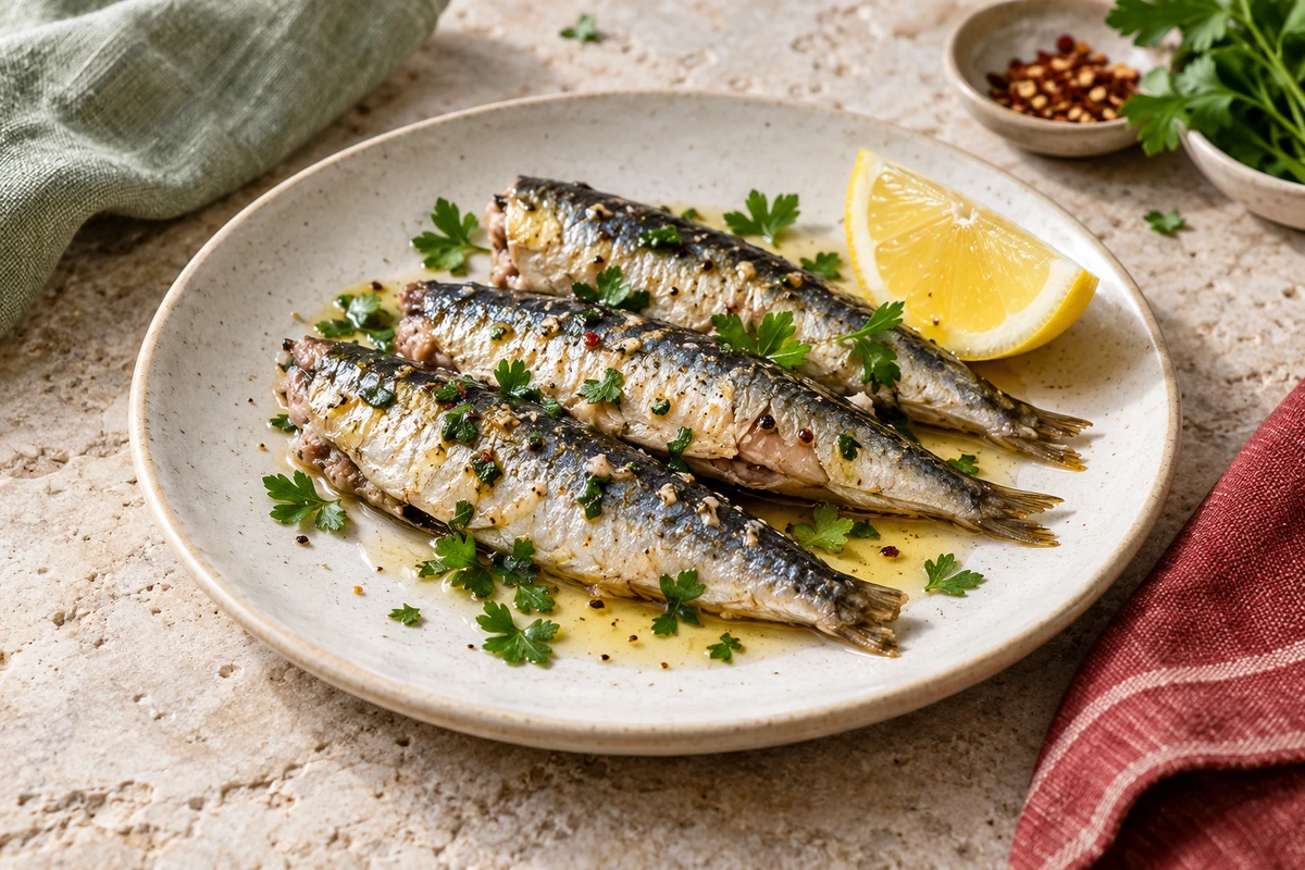 Small whole sardines