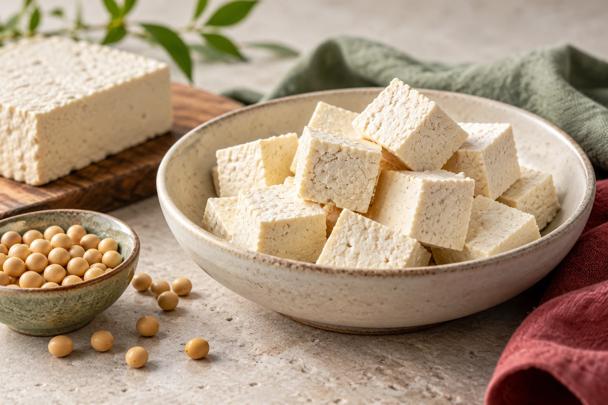 Tofu, a familiar protein-containing food