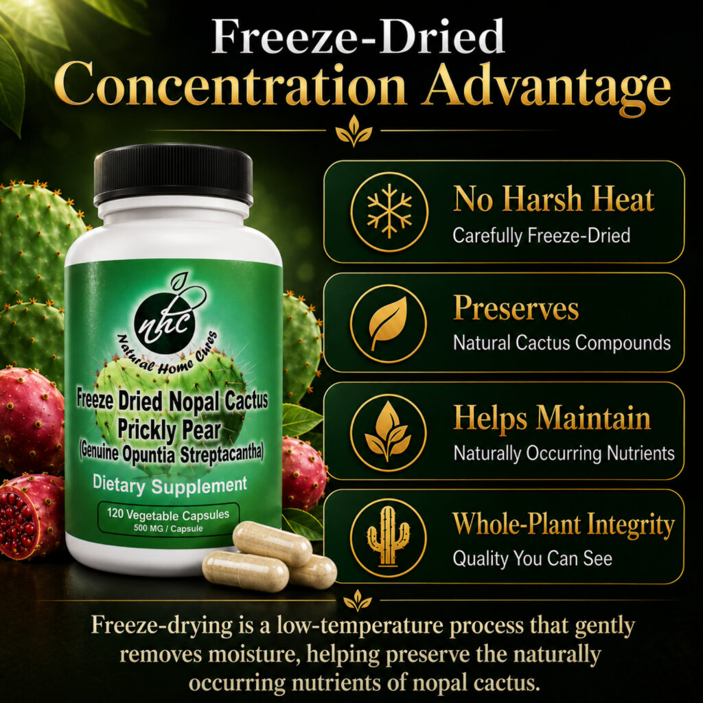 Nopal freeze-drying product graphic