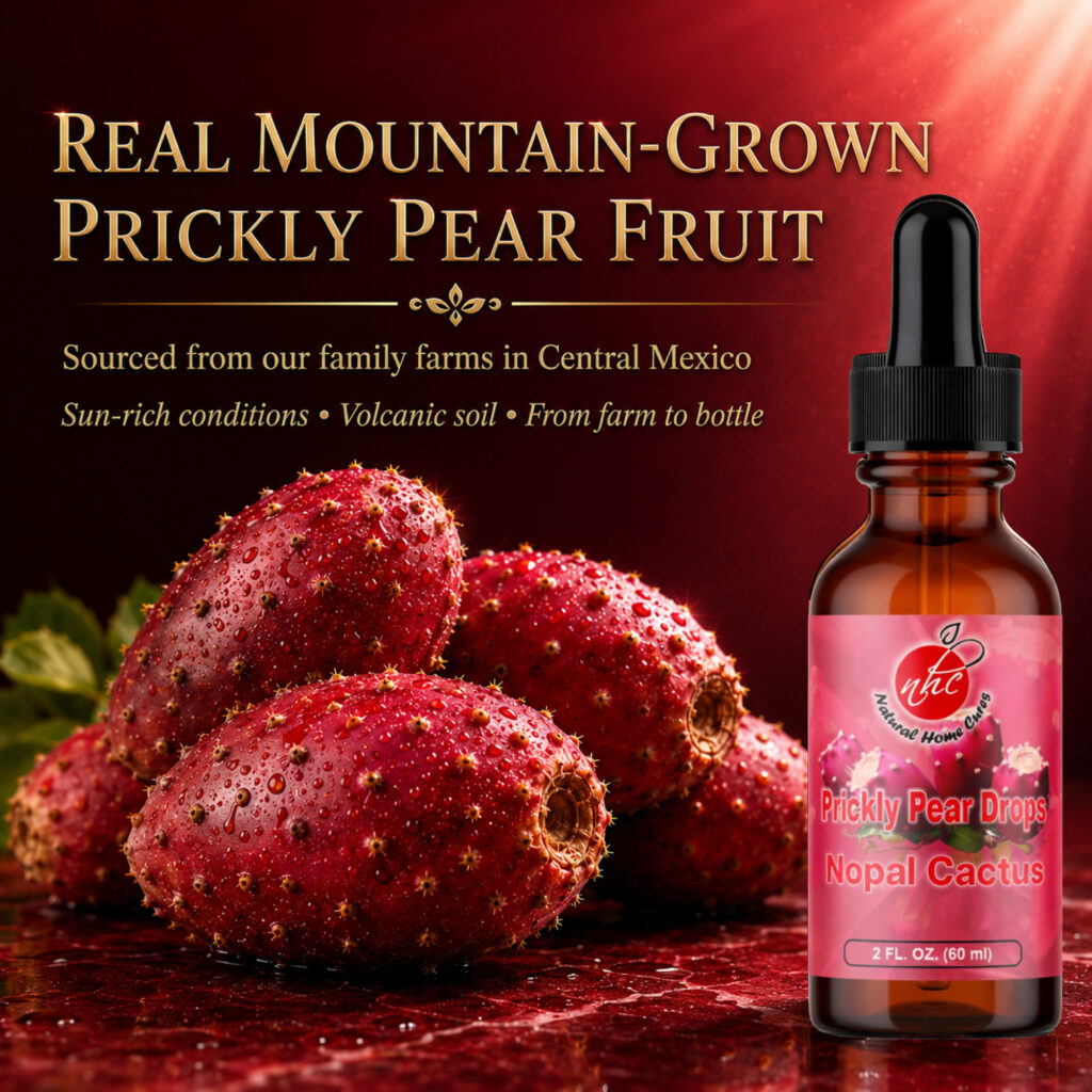 Natural Home Cures Prickly Pear Drops: Mountain-grown fruit