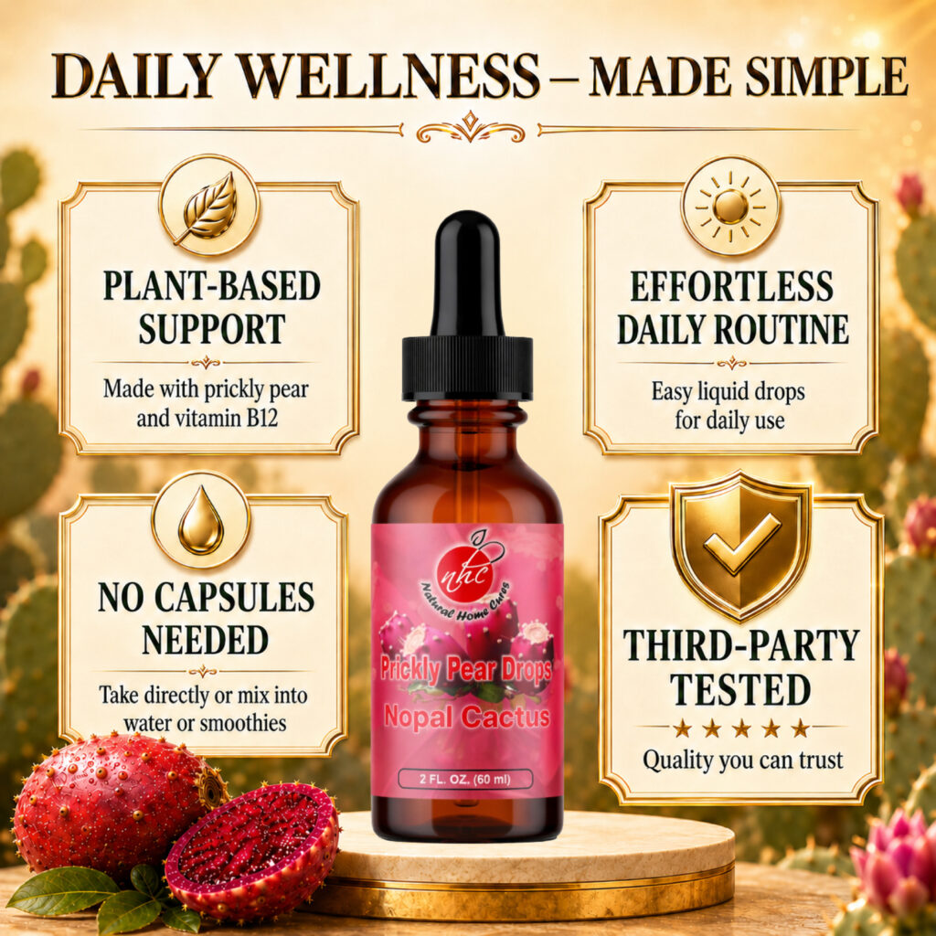 Natural Home Cures Prickly Pear Drops: Daily wellness