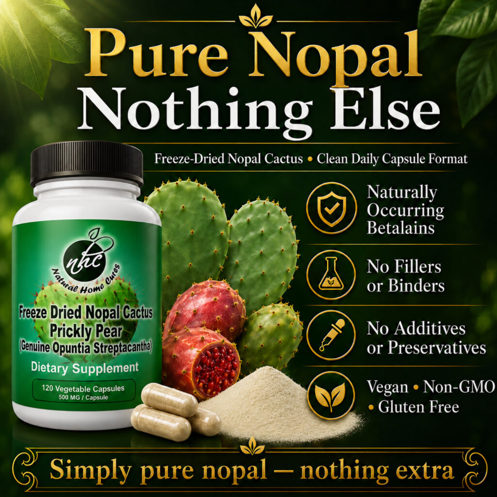 Nopal capsule formula and ingredients