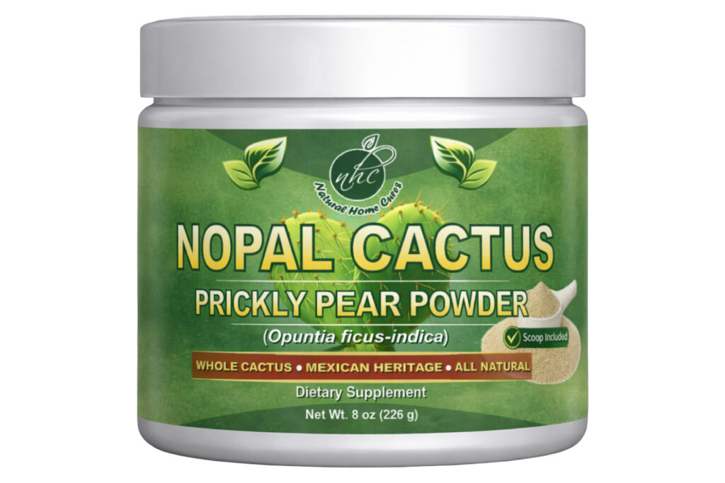 Finished Natural Home Cures Nopal powder jar