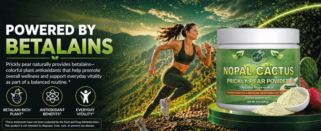 Natural Home Cures Nopal powder Antioxidant support artwork